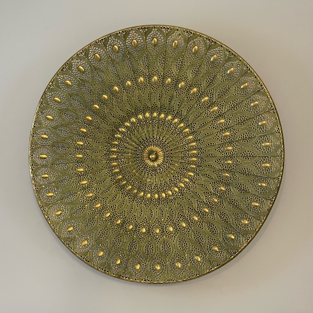 Blue, Green, and Gold Wall Decor
